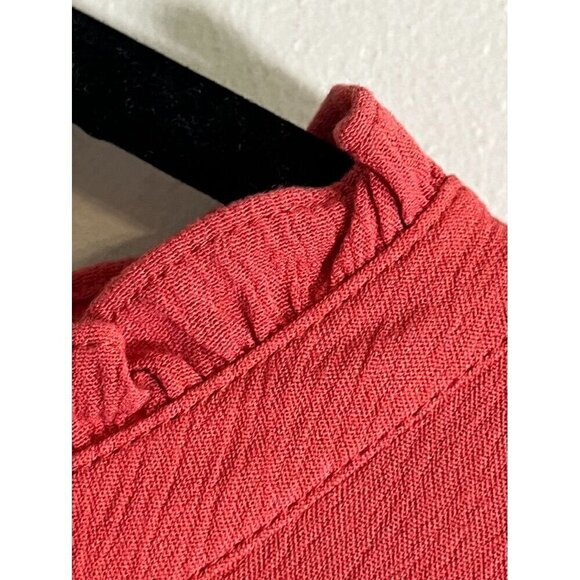 Torrid Floral Top 4X Pink Crinkle Folk Hippie Indie Granola Gauze Boho Western - Picture 9 of 16